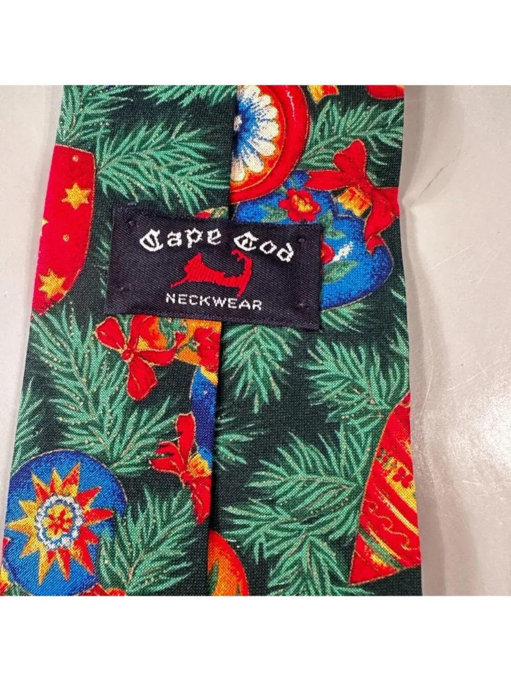 Cape Cod Neckwear Christmas Tie Mens Necktie Cotton Vintage Accessories